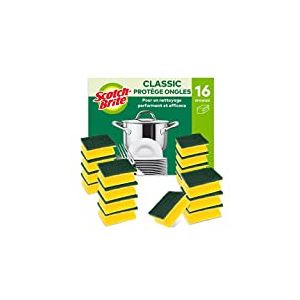 Scotch-Brite Classic Éponge grattante, 16 par lot - Pour un nettoyage performant et efficace