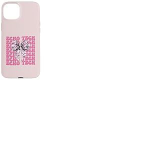Echo Tech Technicienne en échocardiographie Fille Coquette Bow Rose Coque pour iPhone 15 Plus
