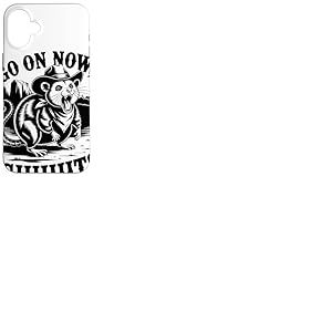 Go On Now Giiiit Lémurien Cowboy Humoriste Western Coque pour iPhone 16 Plus
