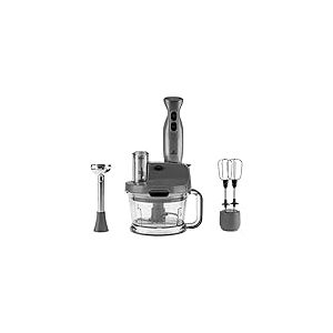 Karaca Pro-Multimax Space Robot de cuisine puissant multifonction avec bol de 800 ml et possibilit&eacute;s d'utilisation polyvalente Gris 2000 W