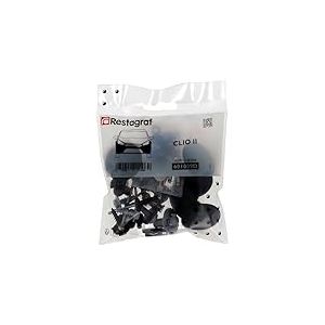 Restagraf - Kit de Fixations pour Bouclier Avant CLIO II (Phase 2-3-4) (06/2001 à 09/2009) - Kit Complet pour Réparation ou Remplacement - Réf. 601009D