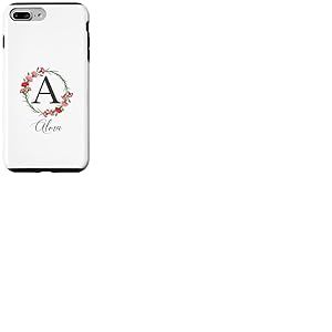 Floral Alma Nom Fleurs Nom Personnalisé Alma Coque pour iPhone 7 Plus/8 Plus