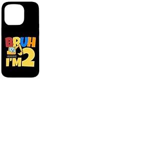 Bruh Im 2 Excavator Construction 2 Ans Gar&ccedil;on 2&egrave;me Anniversaire Coque pour iPhone 15 Pro