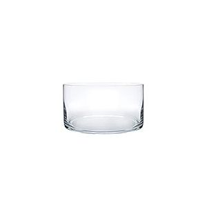 Royal Imports Vase en Verre décoratif pour la Maison ou Le Mariage – Forme cylindrique, 10,2 cm de Haut, Ouverture de 20,3 cm, Transparent
