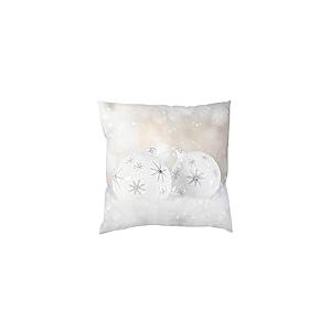 Home Fashion 066944-0101" SIMIANO Ciseaux Polyester Blanc 40 x 40 cm