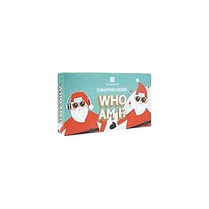 Talking Tables Who Am I? Christmas Quiz Game, Question Cards After Dinner Party, Fun Travel Pocket Games for Kids, Card Game for Adults, Family Game, Secret Santa, Gift, Present, Ages 7+