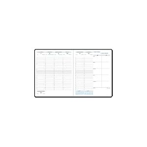 Exacompta - 22842E - Recharge agenda de bureau Horizons 22 - 18,5 x 22,5 cm - Semainier janvier à décembre 2026
