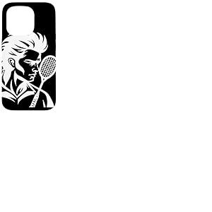 Badminton Joueur Raquette Sports Navette Coque pour iPhone 15 Pro
