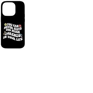 Retro Groovy, vous ne pourrez jamais avoir trop de LORENZO dans votre sac Coque pour iPhone 14 Pro