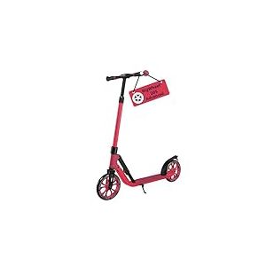 HUDORA BigWheel® 205 Advanced Scooter - Trottinette Confortable en Aluminium pour jusqu'à 100kg - Réglable en Hauteur & Pliable - pour Enfants/Adolescents & Adultes - Ruby