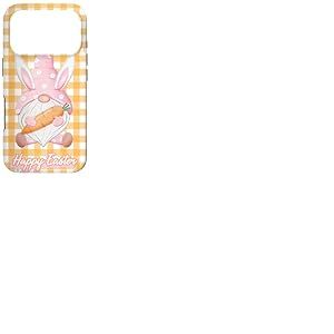 Nain de Jardin Vichy Rose avec Oreilles de Lapin Coque pour iPhone 17 Pro