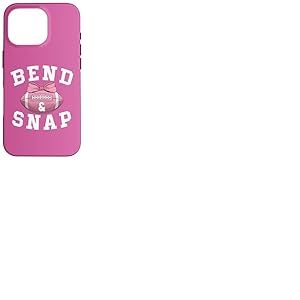 Bend and Snap Football Game Day Coquette Bow Pink Football Coque pour iPhone 16 Pro