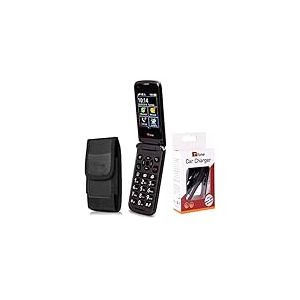 TTfone Titan TT950 Whatsapp 3G écran Tactile Senior téléphone Mobile Flip Grand Bouton - Facile et Simple à Utiliser (avec Chargeur de Voiture et étui)