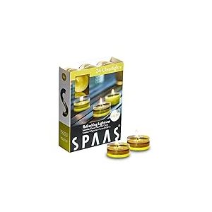 Spaas 24 Clearlights parfumées, Bougies Chauffe-Plats Cup Transparente, ± 4,5 Heures - Refreshing Lightness
