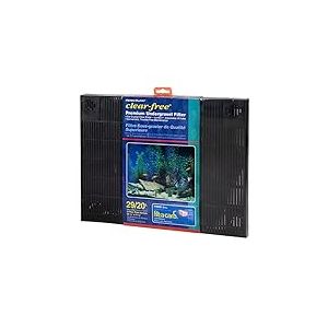 Penn-Plax Filtre d'aquarium Transparent de qualité supérieure sous Gravier (UGF) – sans Danger pour l'eau Douce et l'eau salée – Convient pour Les réservoirs de 29 gallons, Bleu