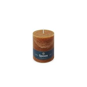 Spaas Bougie Pilier Rustique 100/130 mm 95h - cognac