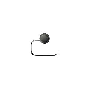 Croydex Stick 'n' Lock Porte-Rouleau de Papier Toilette Noir Mat