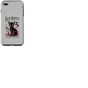 Lucipurr Chat fum&eacute; Herbe &agrave; Chat Horreur Magicien Mon Meowdy Coque pour iPhone 7 Plus/8 Plus