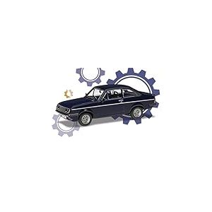 Corgi - VA14909 - Ford Escort Mk2 Rs2000, Bleu Nuit, Le Plus Petit Rouage de Richard Hammond Modèle Réduit sous Pression