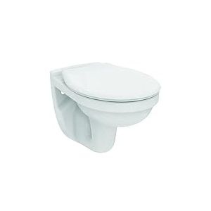 Ideal Standard Pack wc suspendu Astor 2 Cuvette wc avec Bride et Abattant Blanc Résistant Hygiéne Confort Installation Facile Certifié NF R034801