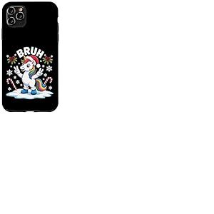 Dr&ocirc;le de No&euml;l Licorne Bruh Meme Coque pour iPhone 11 Pro Max