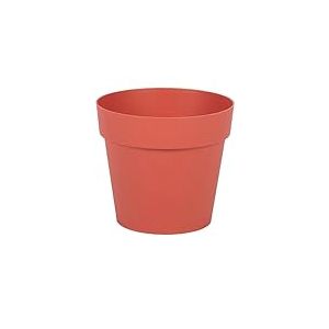 EDA - Pot de Fleur Rond Toscane &Oslash; 15 cm - Volume 1,6 L - &Oslash; 15,3 x H.13,7 cm - Orange Terre Battue