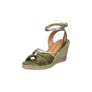 LES TROPEZIENNES PAR M. BELARBI Femme BLONDEL Chaussures Ville Salome Talon Sup 5Cm, Kaki, 41 EU