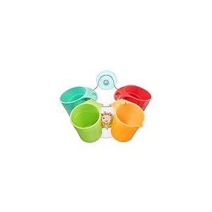 Sophie la Girafe - Set de 4 Gobelets de Bain Interactifs - Jeu d'Eau &Eacute;ducatif pour l'&Eacute;veil des B&eacute;b&eacute;s