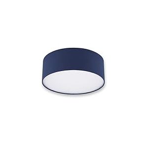 REV Plafonnier Lampe de plafond ronde de 30 cm avec abat-jour en tissu au style moderne – Idéal pour les chambres, les salons et les chambres d'enfants, bleu