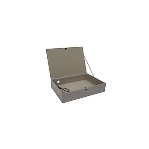 OSCO Faux Leather Box File - Grey GRYPUBF1