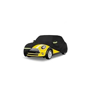 Housses de Voiture imperm&eacute;ables pour Mini Cooper/Cooper S 2002-2021 (Noir) 210T personnalis&eacute;e, 6 Couches, tr&egrave;s r&eacute;sistantes, imperm&eacute;ables, Protection Contre Les intemp&eacute;ries