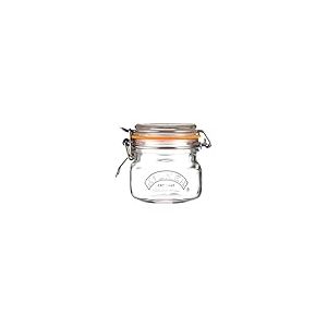 Kilner Bocal carr&eacute; avec couvercle clipsable, capacit&eacute; 250 ml