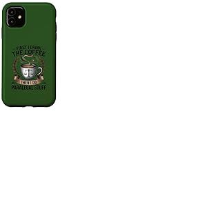 Juridique Professionnel Parajuriste Amoureux Du Café Bureau Humour Coque pour iPhone 11