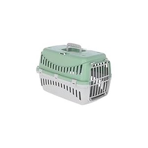 Kerbl Pet Caisse de Transport Expedion, possibilit&eacute; de Transport pour Chats/Chiens/Petits Animaux, Plastique, Mint|Gris Clair, 45x30x30 cm