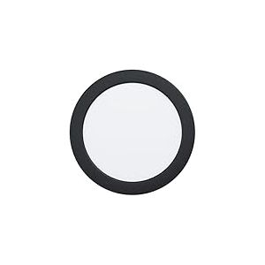 Eglo Spot LED encastrable Fueva 6, lampe de plafond &agrave; encastrer, luminaire encastr&eacute; pour salle de bains, plastique noir et blanc, &eacute;clairage blanc chaud - blanc froid, IP44, &empty; 16,6 cm