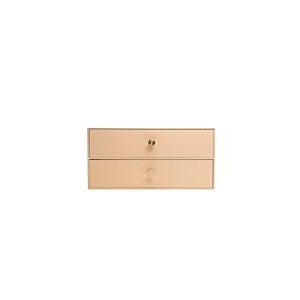 Exacompta - Réf. 30602E - Module de rangement à 2 tiroirs Office By Me - En carton recyclé - Pour document A4+, Dimensions : Profondeur 17x largeur 35,5 x Hauteur 27cm - Coloris Beige