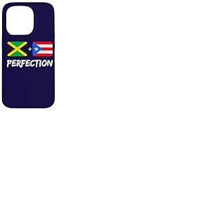 Jamaican Plus Drapeau de Porto-Rica Perfection Mix Heritage Coque pour iPhone 15 Pro