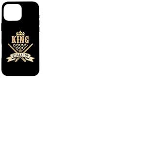King of Billard Amoureux de Billard Coque pour iPhone 16 Pro Max