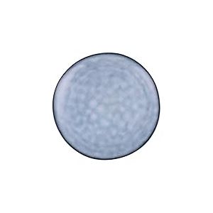 Villa d'Este Home Tivoli 1996 Lot de 6 assiettes à fruits 20 cm en grès, bleu avec bordure marron foncé, The Market