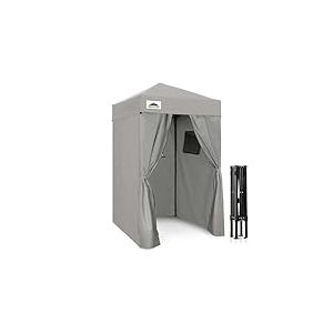 Eagle Peak Pop-up Cabine d&rsquo;essayage ext&eacute;rieur 1.2m x 1.2m, vestiaire Portable de Plage Piscine Jardin avec fen&ecirc;tre (Gris)