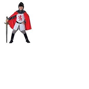 Ciao Chevalier médiéval coeur de lion costume de déguisement enfant (taille 4-6 ans) avec cape