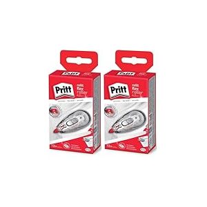 Pritt Staedtler Roller correcteur Pritt Refill Flex Midway avec pointe flexible, fonction push & pull, rechargeable, réécriture immédiate, longueur env. 12 m, largeur env. 4,2 mm (Lot de 2)
