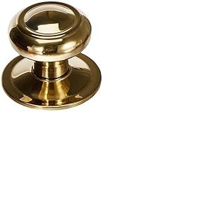 Jdel Poign&eacute;e de Porte d'entr&eacute;e Ronde dor&eacute;e Style Traditionnel, 0