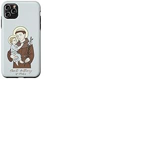 Saint Antoine de Padoue avec Le Christ Enfant Patron Saint Coque pour iPhone 11 Pro Max