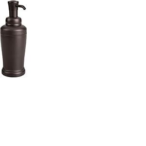 iDesign Kent Distributeur de Savon, Plastique, Marron, 8.7883999999999993 X 8.7883999999999993 X 21.412199999999999 cm93780Eu