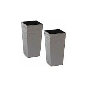 Siena Garden Eco Nizza - Lot de 2 - Gris - 25 cm