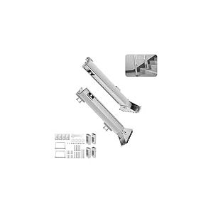 VEVOR Niveleur d'&Eacute;chelle, Charge 250 kg, Outil de Nivellement d'&Eacute;chelle d'Escalier Acier Extensible 288 mm, Tr&eacute;mie de Pas D&eacute;gagement Rapide, Stabilisateur Stable Facile &agrave; Utiliser pour Sol Irr&eacute;gulier