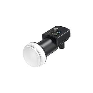 Tête de Parabole LNB Universelle à Sortie Unique avec Détecteur de Force du Signal, Tete Universelle pour Parabole, Réception HD, 4K, UHD, Full HD