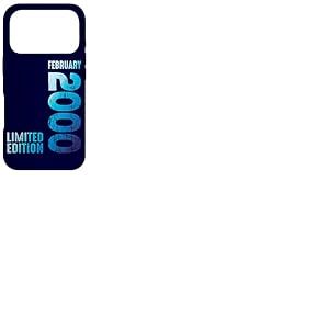 F&eacute;vrier 2000 Ann&eacute;e 2000 Retro 2000 Vintage 2000 Edition Coque pour iPhone 17 Pro