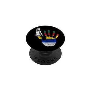 Drapeau Druze, Syrie, Liban, Suwayda, Druze, Drapeau des druzes. PopSockets PopGrip Adhésif